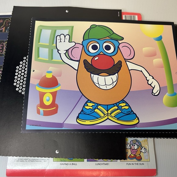 Milton Bradley Mr Potato Head Tater‎ Spud Lite Brite Picture Refill 1996 VTG - Picture 4 of 4